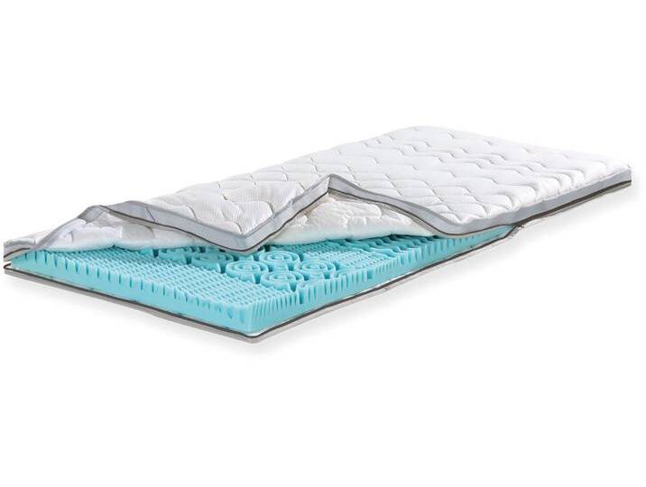 Topper FAN XXL Soft Plus, Premium Topper 90x200 cm,180x200 cm & weitere Größen , weiß, B:180cm H:7cm L:200cm, Kaltschaum, Topper, Matratze, Boxspringbett, Hausstauballergiker geeignet, ergonomisch von F.A.N.-Frankenstolz-Schlafkomfort