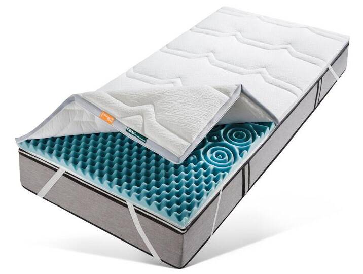 fan , Topper Mabona TKS, 7 cm hoch, Kaltschaum, Kundenliebling! Mit Sommer- und Winterseite!, weiß von F.A.N.-Frankenstolz-Schlafkomfort