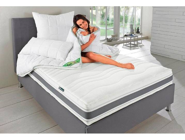 fan Kaltschaummatratze Punktoflex de Luxe KS, Matratze in 90x200 cm, 140x200 cm, 22 cm hoch, 7-Zonen-Luxus-Kaltschaum-Matratze, Greenfirst-Veredelung gegen Milben von F.A.N.-Frankenstolz-Schlafkomfort