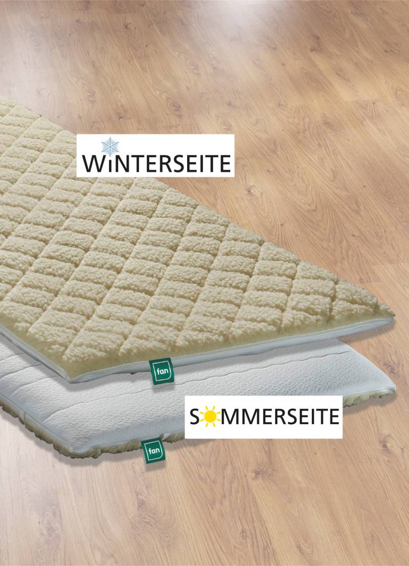 F.a.n. Lammflor-Topper – perfektes Liegegefühl zu jeder Jahreszeit!, Größe 133 (100/200 cm) von fan