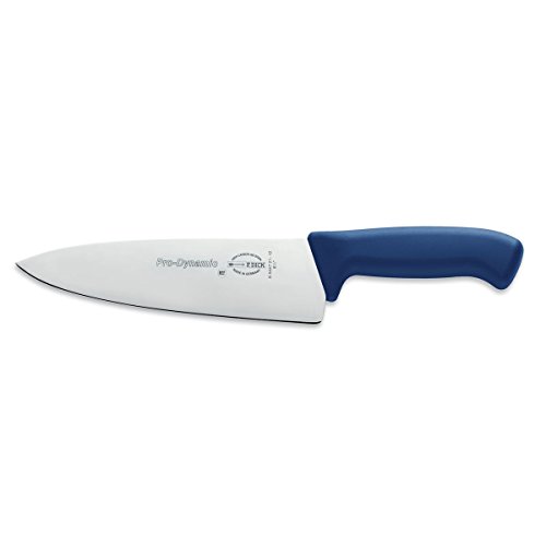 Dick großes Küchenmesser 21 cm - Griff blau - Messer zum zerlegen, zerteilen und schneiden von Fleisch, Fisch oder Gemüse von F. DICK