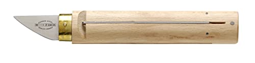 F.DICK Trennmesser (Länge: 17cm; gerader Rücken; verstellbarer Holzgriff; Schneide gebogen; Carbonstahl) 63542000 von F.Dick