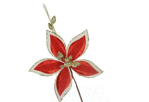 F.G.F. Import Export Linie Shine Blume Nat rot 38 cm 08859, Siehe Foto, Taglia Unica von F.G.F. Import Export