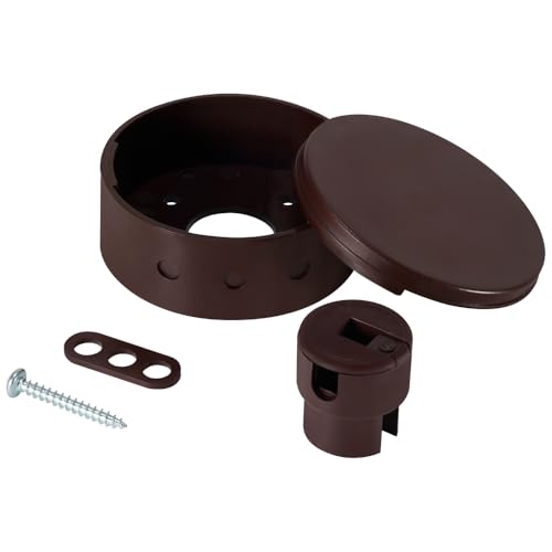 Verteilerbaldachin mit Zubehör Deckenverteiler Verteilerdose Aufputzdose Anschlussdose (Braun) von F.H. ANA