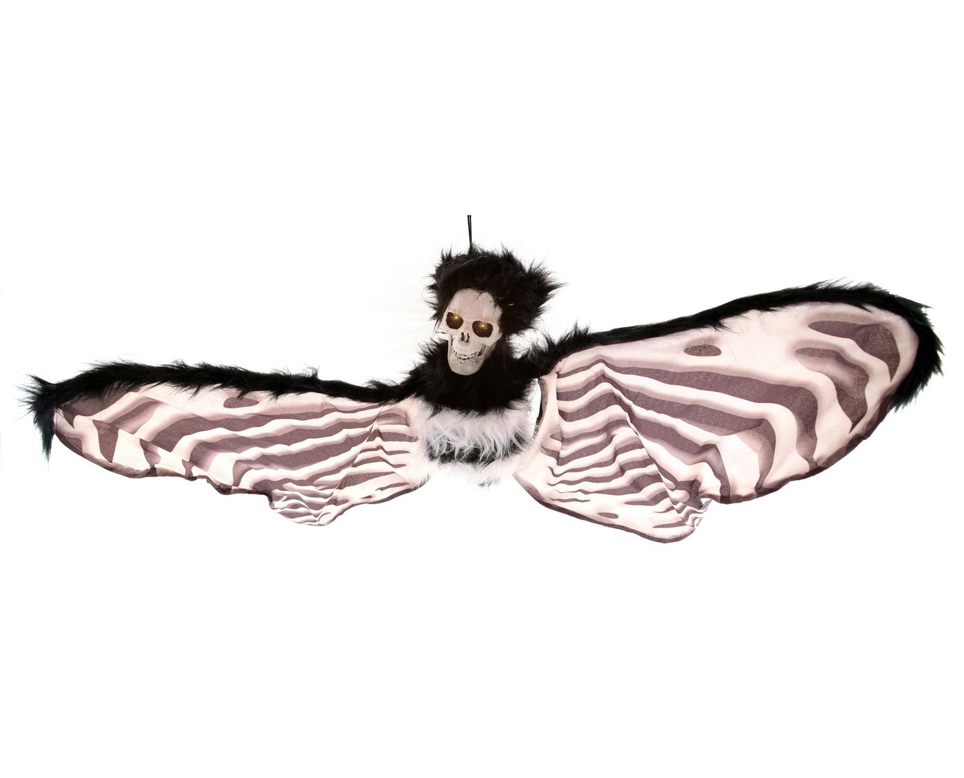 F.I.G. Dekofigur Halloween Dekoration Skelett Schmetterling mit Licht & Sound (30cm), mit Funktion, Licht & Sound von F.I.G.
