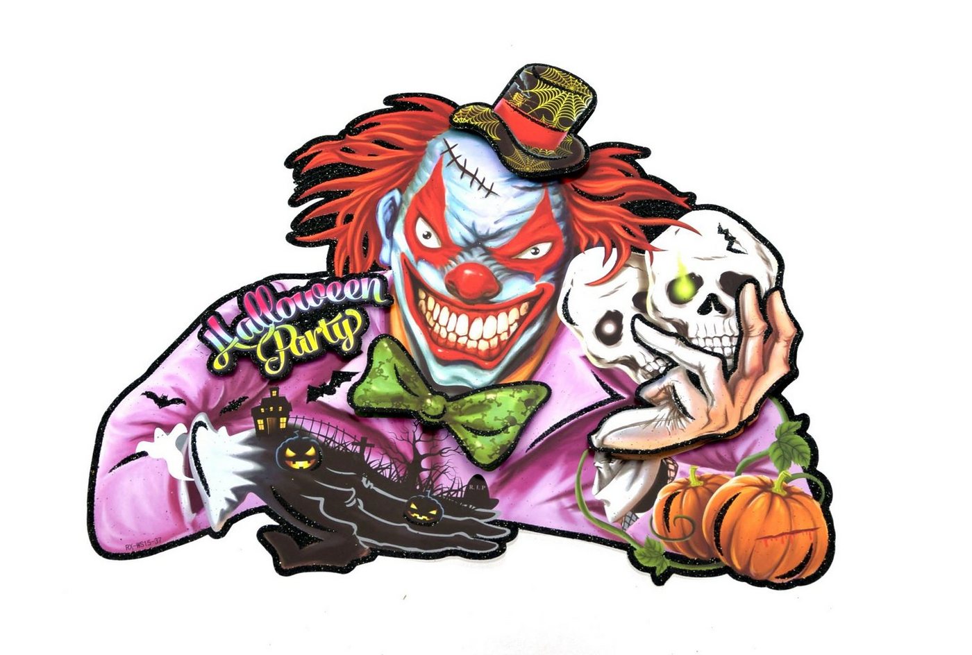 F.I.G. Dekoobjekt Happy Halloween - Papier/Pappe Dekoration - Horror Clown (50x39cm) von F.I.G.