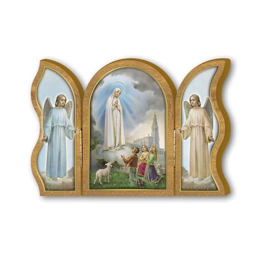 Fratelli Bonella | Andachts-Triptychon aus Holz mit der Erscheinung Unserer Lieben Frau von Lourdes zu den Pargoletti 6 x 9 cm | Made in Italy Fratelli Bonella | Andachts-Triptychon aus Holz mit der Erscheinung Unserer Lieben Frau von Lourdes zu den Pargoletti 6 x 9 cm | Made in Italy von F.LLI BONELLA