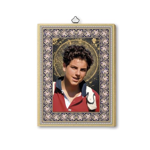Fratelli Bonella | Bild Heilig auf Pappel-MDF 6 mm von Carlo Acutis f.to 15 x 20 cm | Wandbild | Made in Italy von F.LLI BONELLA