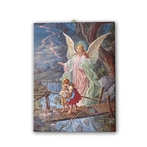 Fratelli Bonella | Leinwand Engel auf der Brücke 20 x 25 cm | Made in Italy von F.LLI BONELLA