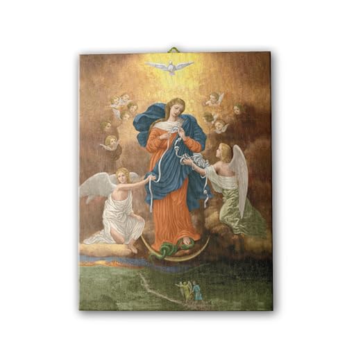 Fratelli Bonella | Leinwand Madonna schmilzt die Knoten 20 x 25 cm | Made in Italy von F.LLI BONELLA