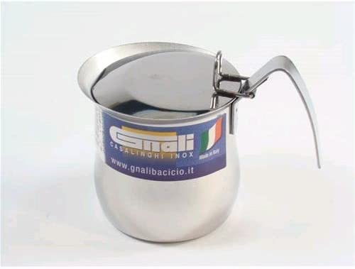 Milchtopf gewölbt mit Deckel aus Edelstahl 18/10 von höchster Qualität. Finish Glanz. Material in gemäß den Vorschriften für die Nutzung im Kontakt mit Lebensmittel. Produkt für alle Herdarten einschließlich AD Induzio Milchtopf gewölbt mit Deckel aus Edelstahl 18/10 von höchster Qualität. Finish Glanz. Material in gemäß den Vorschriften für die Nutzung im Kontakt mit Lebensmittel. Produkt für alle Herdarten einschließlich AD Induzio von Gnali