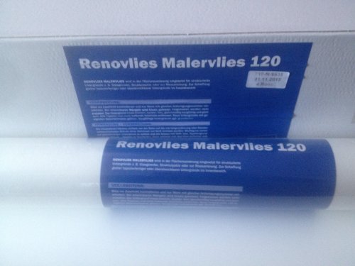 Renovlies Glattvlies Malervlies Renoviervlies 120g 18,75m² 1 Rolle von F.W.