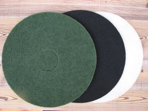 Superpads Weiss, 16 Zoll = 406 mm, Maschinenpads, Packung mit 5 Stück von Berger-Seidle