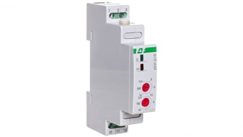 Stromkontrollrelais 1-Phasen 0,6-16A AC 1P 0,5-10sek EPP-619 f&f 5908312593928 von F2