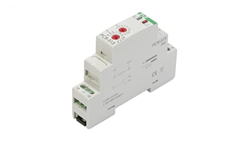 Zeitrelais 1P 10A 0,1sek-576h 24V AC/DC verzögert Anschluss PCR-513-24V f&f 5908312595588 von F2