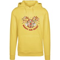 F4NT4STIC Kapuzenpullover "Groovy And Bright Christmas Disco Deer", Premium Qualität von F4nt4stic