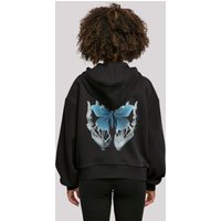 F4NT4STIC Kapuzenpullover "Skelett Hand Schmetterling", Print von F4nt4stic
