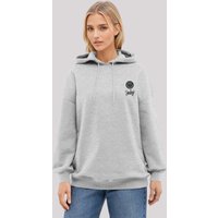 F4NT4STIC Kapuzenpullover "Smiley Script Wordmark dark Bestickt", Premium Qualität von F4nt4stic