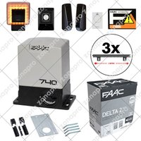 740 delta 2 kit 500 kg mit Nylon-Rack-Schiebetorautomatisierung - metri cremagliera: 3 metri - Faac von FAAC