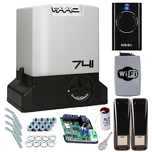 FAAC 741 DELTA 3 Sliding Gate Drive Automatic Gate Opener with Wi-Fi Controller for Max. 900 kg Sliding Gate 500 W Power with 1 Remote Controler + Wi-Fi Remotew Controler Smart Gate FAAC 741 DELTA 3 Sliding Gate Drive Automatic Gate Opener with Wi-Fi Controller for Max. 900 kg Sliding Gate 500 W Power with 1 Remote Controler + Wi-Fi Remotew Controler Smart Gate von FAAC
