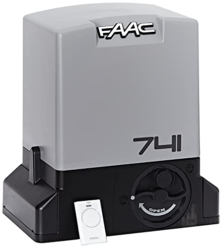 Faac Delta 3 Kit für Schiebetore mit max. Gewicht 900 kg mit Motor 230 V – Elektronikkarte im Lieferumfang enthalten – 1 Paar Fotozellen Safebeam – 105630445 von FAAC