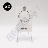 Faac - xt2 868 mhz weiß - 2er-Set Zweikanal-Torsender mit Rolling Code (Ref. 787009) - nicht zu verwechseln mit dem xt2 433 mhz von FAAC