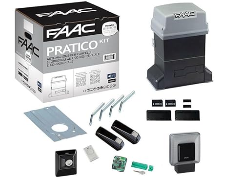 Faac Praktisches Set 746 230 V Automation Cancells Türklinke mit Ölbad für Schiebetore, hohe Belastbarkeit 600 kg 10564944 von FAAC