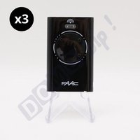Faac - xt4 868 mhz schwarz - 3er-Set 4-Kanal-Torsender mit Rolling Code (Ref. 7870101) - nicht zu verwechseln mit dem xt4 433 mhz von FAAC