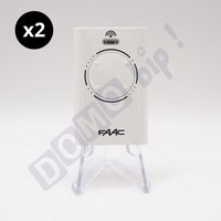 Faac - xt4 868 mhz weiß - 2er-Set 4-Kanal-Torsender mit Rolling Code (Ref. 787010) - nicht zu verwechseln mit dem xt4 433 mhz von FAAC