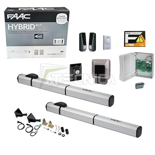 Kit HYBRID 450 FAAC Motore Oleodinamico Cancello Battente 2M 24V SAFE 105683 von FAAC