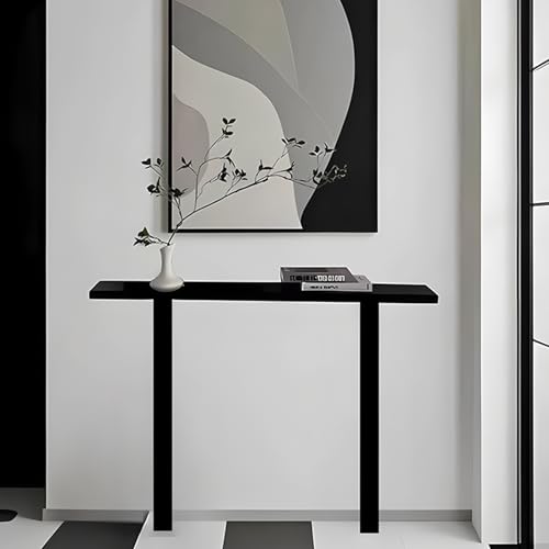 FAANAS Konsolentisch im Mid Century Modern, Flurtisch aus Kiefernholz, Schmaler Sofatisch Hinter dem Sofa für Flur, Wohnzimmer, Diele, 80x25x80cm von FAANAS