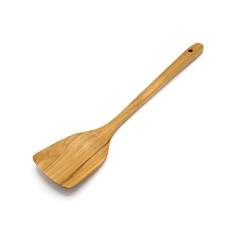 FAAY 38,1 cm Wok-Spatel, langer Griff, Pfannenwender, handgefertigt aus Teakholz mit hoher Feuchtigkeitsbeständigkeit für antihaftbeschichtetes Kochgeschirr FAAY 38,1 cm Wok-Spatel, langer Griff, Pfannenwender, handgefertigt aus Teakholz mit hoher Feuchtigkeitsbeständigkeit für antihaftbeschichtetes Kochgeschirr von FAAY