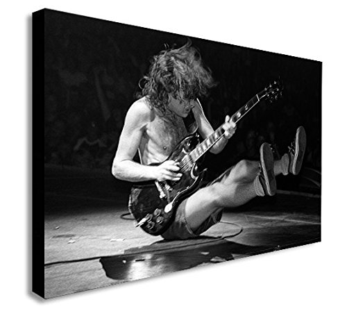 FAB Kunstdruck auf Leinwand, Motiv ACDC Angus Young, verschiedene Größen (A0, 119,4 x 83,8 cm) von FAB