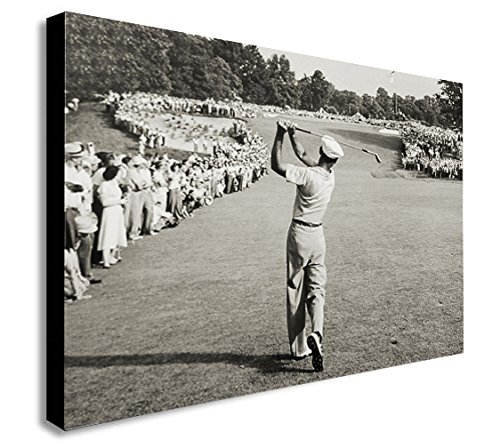 Kunstdruck auf Leinwand, Motiv Ben Hogan berühmter Golf-Shot, verschiedene Größen, A0c 119,4 x 83,8 cm von FAB