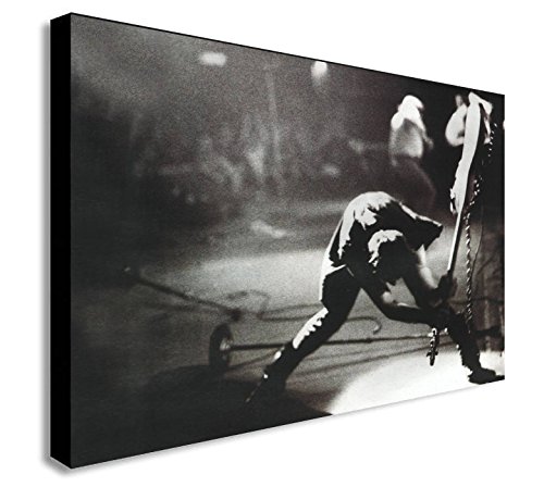 Kunstdruck auf Leinwand, Motiv The Clash London Calling, gerahmt, verschiedene Größen (A0, 119,4 x 83,8 cm) von FAB