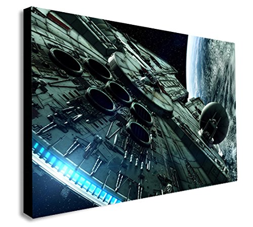 Star Wars Millenium Leinwanddruck, verschiedene Größen, holz, A0 47x33inch von FAB