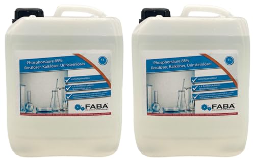 10 L Phosphorsäure 85%, 2 x 5 L von FABA