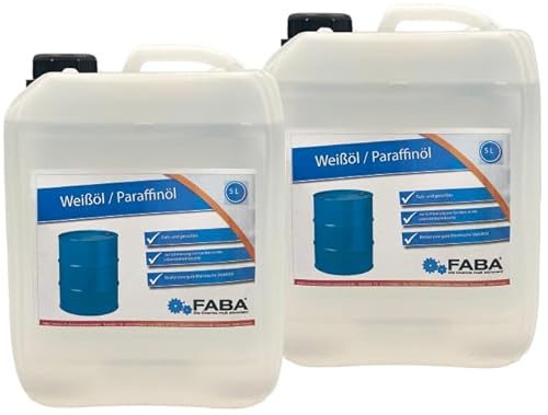 Weißöl Paraffinöl 2 x 5 Liter von FABA