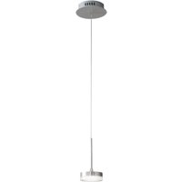 Dunk - Einzelne Pendelleuchte aus satiniertem Aluminium von Fabas Luce - 8W dimmbare LED, modernes Design von FABAS LUCE LIGHTING