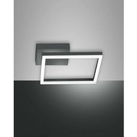 Fabas Luce Bard Integriertes led Semi-Flush Light Anthrazitglas von FABAS LUCE LIGHTING