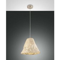 Fabas Luce Crumple Dome Pendel-Deckenleuchten Khaki Glas, E27 von FABAS LUCE LIGHTING