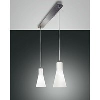 Fabas Luce Diana Gerade Stab-Pendel-Deckenleuchte Chromglas, E27 von FABAS LUCE LIGHTING