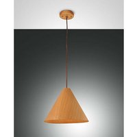 Fabas Luce Esino Dome Pendel-Deckenleuchten Eiche Glas, E27 von FABAS LUCE LIGHTING