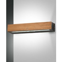 Fabas Luce Hazel Integrierte led Wandleuchte Teakholz Glas, IP65 von FABAS LUCE LIGHTING