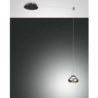 Fabas Luce Lighting - Fabas Luce Arabella LED-Kuppel-Pendel-Deckenleuchten transparentes graues Glas von FABAS LUCE LIGHTING