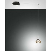 Fabas Luce Arabella led Dome Pendelleuchten Bernsteinglas von FABAS LUCE LIGHTING