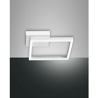 Fabas Luce Bard Integriertes LED-Halbbündiglicht aus weißem Glas von FABAS LUCE LIGHTING