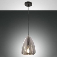 Pendelleuchte Britton in Grau E27 1-flammig - transparent - Fabas Luce von FABAS LUCE