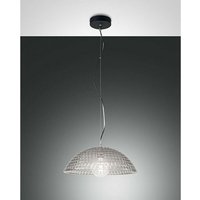 Fabas Luce Lighting - Fabas Luce Diamond Dome Pendel-Deckenleuchten transparentes graues Glas, E27 von FABAS LUCE LIGHTING