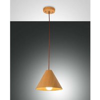 Fabas Luce Lighting - Fabas Luce Esino Dome Pendel-Deckenleuchten Eiche Glas, E27 von FABAS LUCE LIGHTING